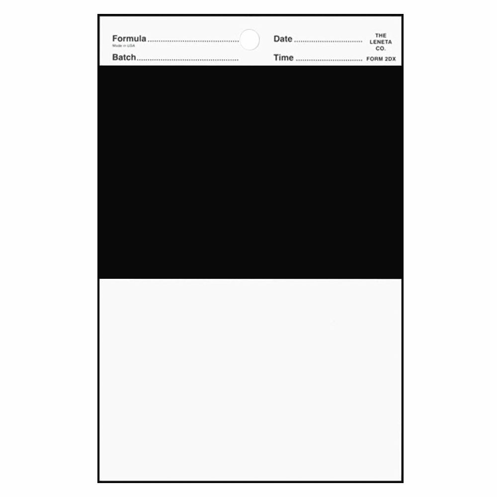 Leneta Brushout Card Black/White, 2DX